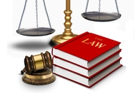 legal gavel and law books